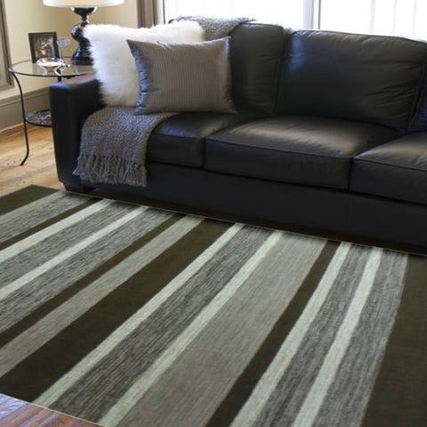 Rugs Beyond RB1007 5’6” x 8’ Area Rug, Brown