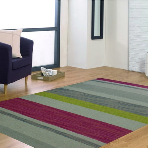 Rugs Beyond RB1012 3’9” x 5’6” Area Rug, Pink