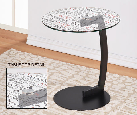 Leif & Starr 501-749RND Soho Round Accent Table Black