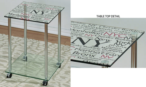 Leif & Starr 501-749 Soho Accent Table Chrome