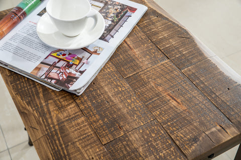 Leif & Starr 502-244-REC Trenton Rec. Console Tbl Distressed Pine