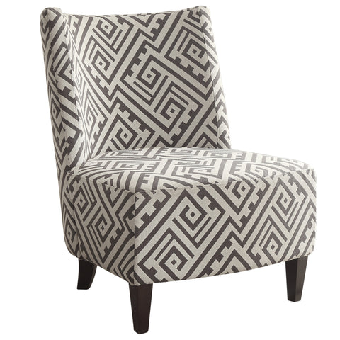 Leif & Starr 403-261 Valentina Accent Chair Grey/White