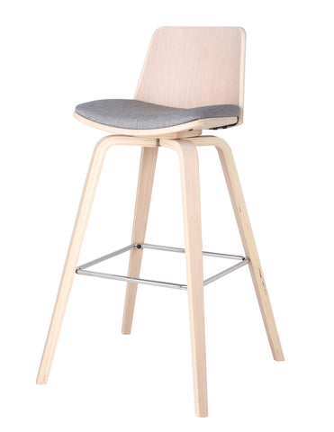 Leif & Starr 203-980GY Vita 26" Stool Grey, 2 Pack