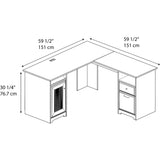 Bush WC31730-03K Cabot L Shaped Desk