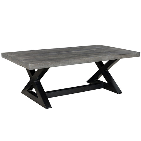 Leif & Starr 301-147GY Zax Coffee Table Distressed Grey