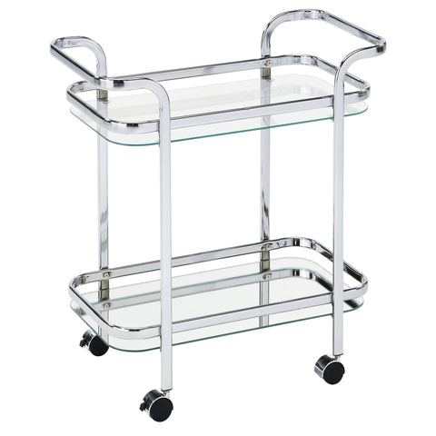 Leif & Starr 556-218CH Zedd 2 Tier Trolley Chrome